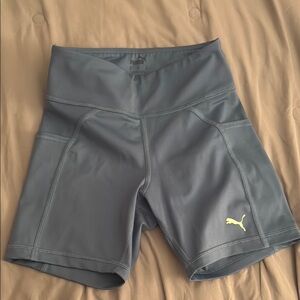 Puma Women's Blue Athletic Compression Shorts